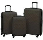vidaXL Hartschalen-Trolley-Set 3 Stk. Anthrazit ABS
