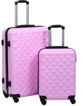 vidaXL Hartschalen-Trolley-Set 2 Stk. Rosa ABS