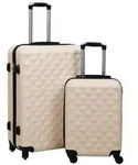 vidaXL Hartschalen-Trolley-Set 2 Stk. Golden ABS