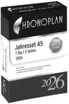 Jahres-Set A5 Kalendarium 2026 Anordnung in Spalten A5 wei&szlig;