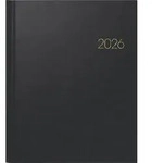 Buchkalender Manager Wt7 weektimer 21x26cm 1 Woche/2 Seiten Balacron schwarz 2026