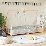 vidaXL Kinderbett 90x200 cm Massivholz Kiefer