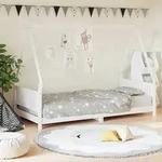vidaXL Kinderbett Wei&szlig; 90x190 cm Massivholz Kiefer