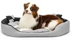 lionto Hundebett, stilvolles 4-in-1 Hundek&ouml;rbchen, wasserabweisend, kratzfest &