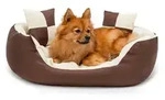 lionto Hundebett, stilvolles 4-in-1 Hundek&ouml;rbchen, wasserabweisend, kratzfest &
