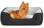 lionto Hundebett &ndash; 2-in-1 Wendek&ouml;rbchen, weich gepolstert & pflegeleicht, mit