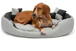 lionto Hundebett, stilvolles 4-in-1 Hundek&ouml;rbchen, wasserabweisend, kratzfest &