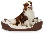 lionto Hundebett, stilvolles 4-in-1 Hundek&ouml;rbchen, wasserabweisend, kratzfest &