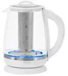 Camry CR 1290 Wasserkocher mit Teesieb, 2 L - 2200 W, 360&deg; drehbar, Wei&szlig;