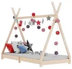 vidaXL Kinder-Bettgestell Massivholz Kiefer 70 x 140 cm