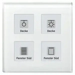 MDT technologies KNX RF+Funk Glastaster RF-GTT4W.01