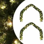 vidaXL Weihnachtsgirlande mit 600 LEDs 2 pcs Gr&uuml;n PVC