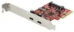 StarTech.com PCIe USB 3.1 Card, 2x USB C 3.1 Gen 2 10Gbps, PCIe Gen 3 x4, ASM3142