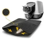 lionto Katzenstreumatte mit effektiver Wabenstruktur gegen Streureste,