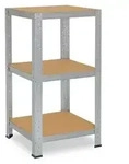 shelfplaza HOME 100x60x60 cm Schwerlastregal in verzinkt mit 3 B&ouml;den und 175 kg