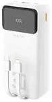 Dudao K15MAX 30000mAh PD 22.5W Powerbank mit integrierten Kabeln - Wei&szlig;