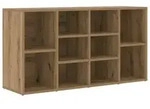 vidaXL Schuhbank Artisan-Eiche 103 x 30 x 54,5 cm Holzwerkstoff