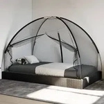 vidaXL Moskito-Netzzelt Mongolisch 220 Schwarz 200x120x130 cm