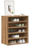 vidaXL Schuhregal Artisan-Eiche 60x35x70 cm Holzwerkstoff