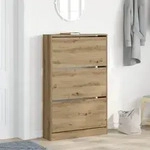 vidaXL Schuhschrank Artisan Eiche 80x21x125,5 cm Holzwerkstoff