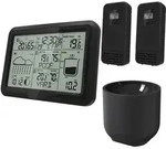 Miraval Design Funk-Wetterstation mit 2 benennbaren Sensoren + Regenmesser