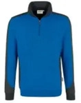 Hakro Zip-Sweatshirt Contrast Performance 476 Royalblau Gr. XL