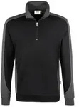 Hakro Zip-Sweatshirt Contrast Performance 476 Schwarz Gr. XL