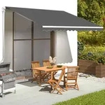vidaXL Markisenbespannung Anthrazit 4x3,5 m