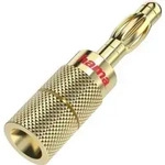Hama Audio-Lautsprecheradapter, Bananen-Stecker, 4er-Set (00205201)