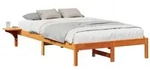 vidaXL Bettrahmen Wachsbraun 120 x 190 cm Massives Kiefernholz