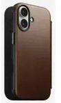 Nomad Modern Leather Folio iPhone 17 Brown