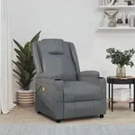 vidaXL Massagesessel Anthrazit Kunstleder