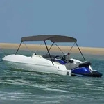 vidaXL 2-Bow Bimini Top Anthrazit 180x150x110 cm
