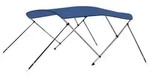 vidaXL 3-Bow Bimini Top Blau 183x160x137 cm