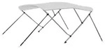 vidaXL 3-Bow Bimini Top Wei&szlig; 183x160x137 cm