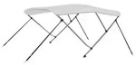 vidaXL 3-Bow Bimini Top Wei&szlig; 183x180x137 cm