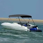 vidaXL 4-Bow Bimini Top Anthrazit 243x(230-244)x137 cm