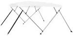 vidaXL 4-Bow Bimini Top Wei&szlig; 243x180x137 cm