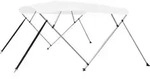 vidaXL 4-Bow Bimini Top Wei&szlig; 243x196x137 cm