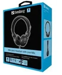 SANDBERG MiniJack Headset with Line-Mic - Kopfh&ouml;rer mit Mikrofon