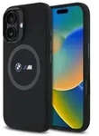 BMW M MagSafe-H&uuml;lle Silikon bedrucktem Ring iPhone 16 &ndash; Schwarz