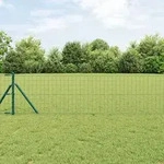vidaXL Eurozaun Gr&uuml;n 0.6x25 m Stahl