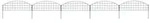 vidaXL Gartenzaun Set Konvex 77,3x26 cm Gr&uuml;n