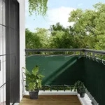 vidaXL Balkon-Sichtschutz Dunkelgr&uuml;n 75x800 cm 100 % Polyester-Oxford