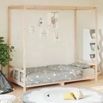 vidaXL Kinderbett 90x190 cm Massivholz Kiefer