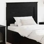 vidaXL Kopfteil mit Kopfteil Schwarz Eichen-Optik 100 cm Holzwerkstoff