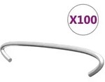 vidaXL Gabionen-Distanzhalter 100 Stk. Verzinkter Stahl 10 cm