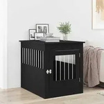 vidaXL Hundebox M&ouml;bel Schwarze Eiche 80x64,5x71 cm Holzwerkstoff