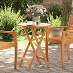 vidaXL Gartentisch Klappbar &Oslash;60x75 cm Massivholz Akazie