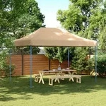 vidaXL Partyzelt Faltbar Pop-Up Beige 410x279x315 cm